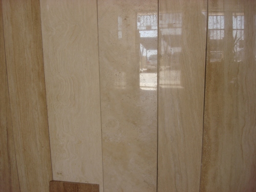 light cream travertine & cream travertine